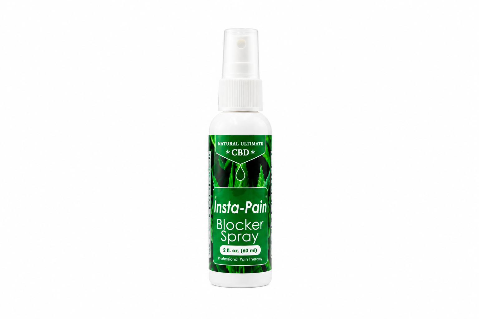 CBD Insta-Pain Blocker Spray 2 oz topical spray by Natural Ultimate CBD for everyday muscle and joint comfort
