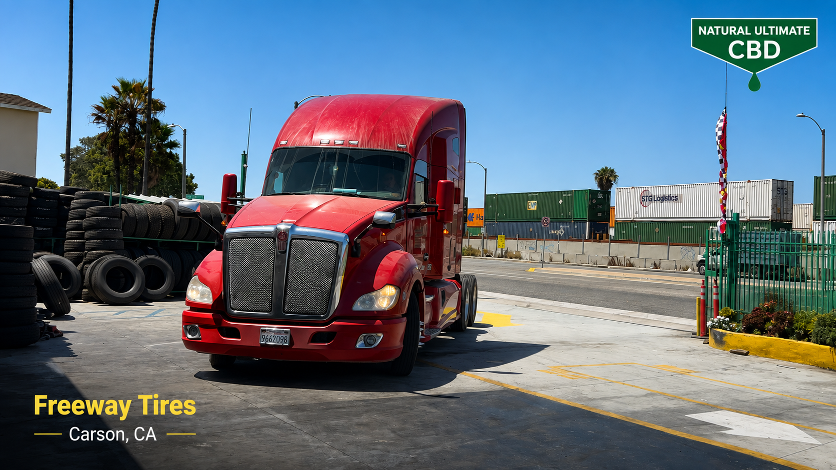 Commercial Truck at Freeway Tires – Carson CA Commercial truck at Freeway Tires in Carson California